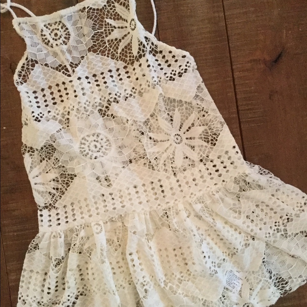 Ecote, urban outfitters, cream lace top!